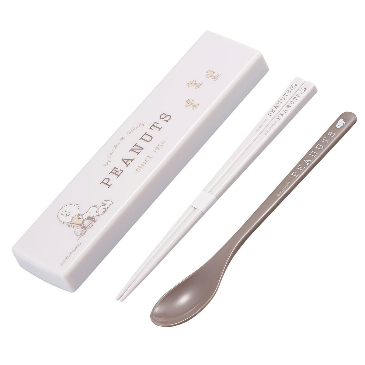 コンビセット PEANUTS EVERYDAY お箸 スプーン 食洗機対応 抗菌 ( 箸箱 はし箱 カトラリー スライド式 日本製 女子 スヌーピー 食洗機OK...