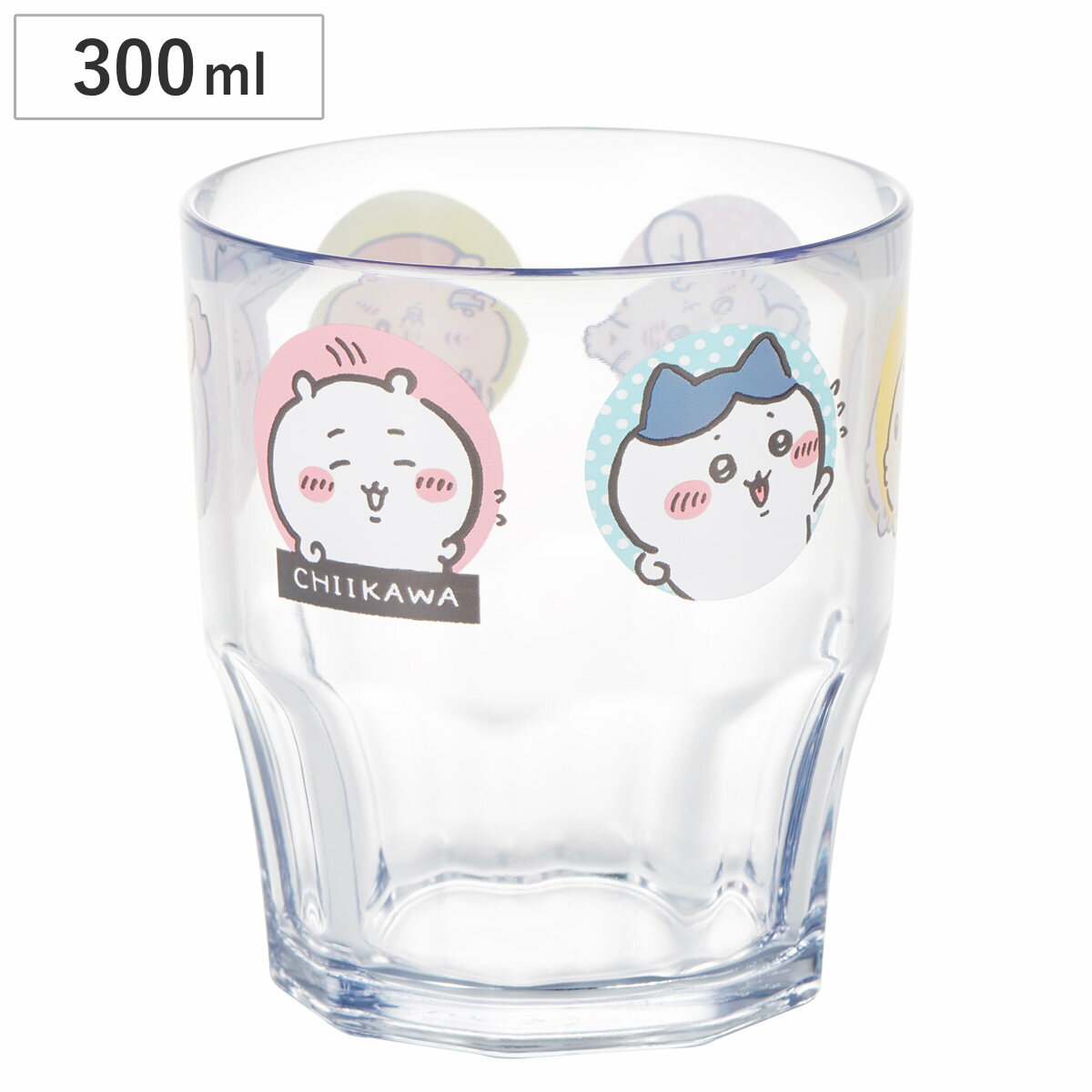 컵 치이카와 플라스틱 컵 (300ml 플라스틱 유리 텀블러 식기 일본제 가벼운 경량 깨지기 어려운 귀여운 캐릭터 치이카와)