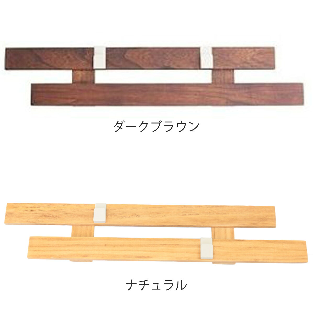 壁掛け すのこ 幅66×奥行3×高さ13cm 壁に付けられるすのこ 2段 フック 2個付き （ 壁面収納 収納 ラダーラック 壁面ラック スノコ フック2個 飾り棚 ディスプレイ インテリア 棚 木製 木目 ウォールフック 小物掛け 石膏ボード用 ） livingut-10081651 リビングート 楽天市場店 サンプル画像3