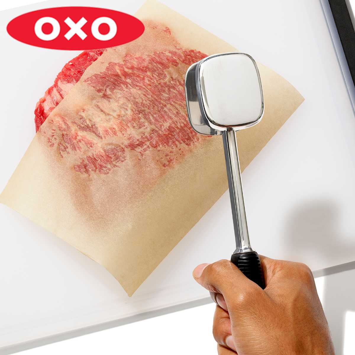 OXO ミートテンダライザー オクソー 肉たたき 肉叩き 肉たたきハンマー ミートハンマー とんかつ ステーキ 肉をたたく 下ごしらえ用品 調理用品 キッチン便利グッズ キッチンツール 