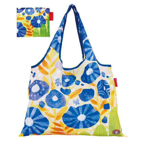 エコバッグ 2way Shopping Bag Blue flower デザイナーズ （ ショッピングバッグ 買い物バッグ マイバ..