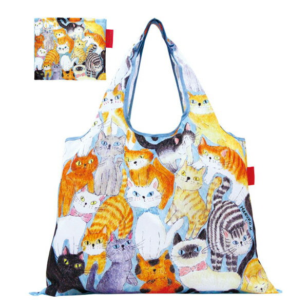 エコバッグ 2way Shopping Bag ねこちゃん、ねこちゃん デザイナーズ （ ショッピングバッグ 買い物バ..