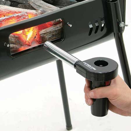 送風機 電池式 バーベキュー用品 イージー送風機 キャプテンスタッグ ( キャンプ用品 BBQ アウトドア用品 )