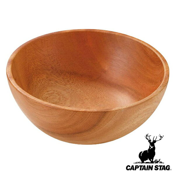 ボウル 木製 アウトドア 600ml 直径16cm ウッドブレス キャプテンスタッグ CAPTAIN STAG （ ウッドボウル ウッドボール お皿 皿 器 ボール 食器 16センチ 天然木 アウトドア食器 木の食器 木製食器 おしゃれ ）のサムネイル