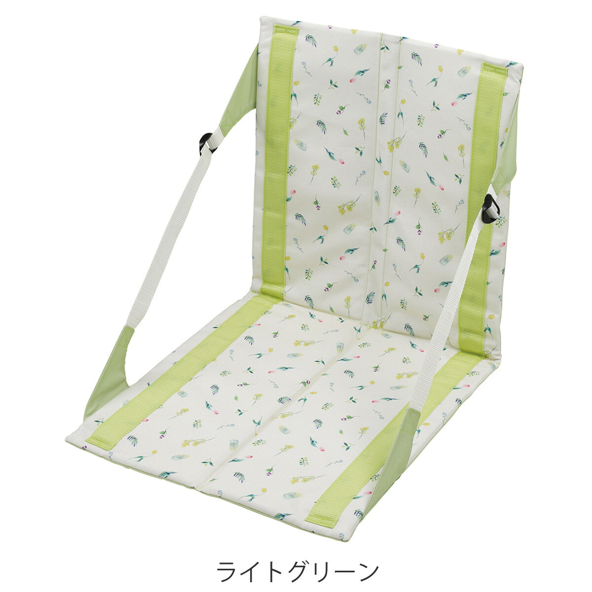 座椅子 コンパクトFDチェアマット アプリール キャプテンスタッグ （ CAPTAIN STAG アウトドアチェア 折りたたみ 座イス 座いす 座布団 クッション 花柄 背もたれ チェア コンパクト 軽量 アウトドア フラワーデザイン おしゃれ ） livingut-10182317 リビングート 楽天市場店 サンプル画像2
