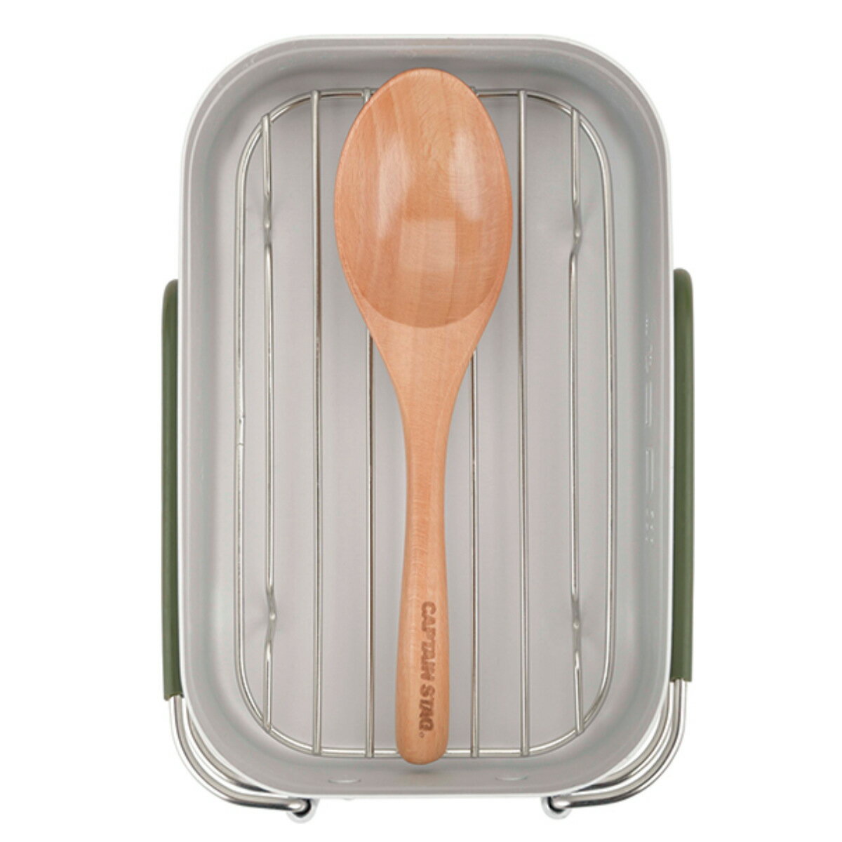 スープスプーン 16cm ウッドブレス 木製 キャプテンスタッグ （ CAPTAIN STAG カトラリー スプーン 木 木目 天然木 アウトドア キャンプ バーベキュー 持ち運び 軽い 自宅 おしゃれ ）