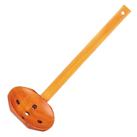 穴明きお玉 スキンマー 旬香 木製 （ 穴開きお玉 キッチンツール 穴あき おたま レードル キッチン用品 ）