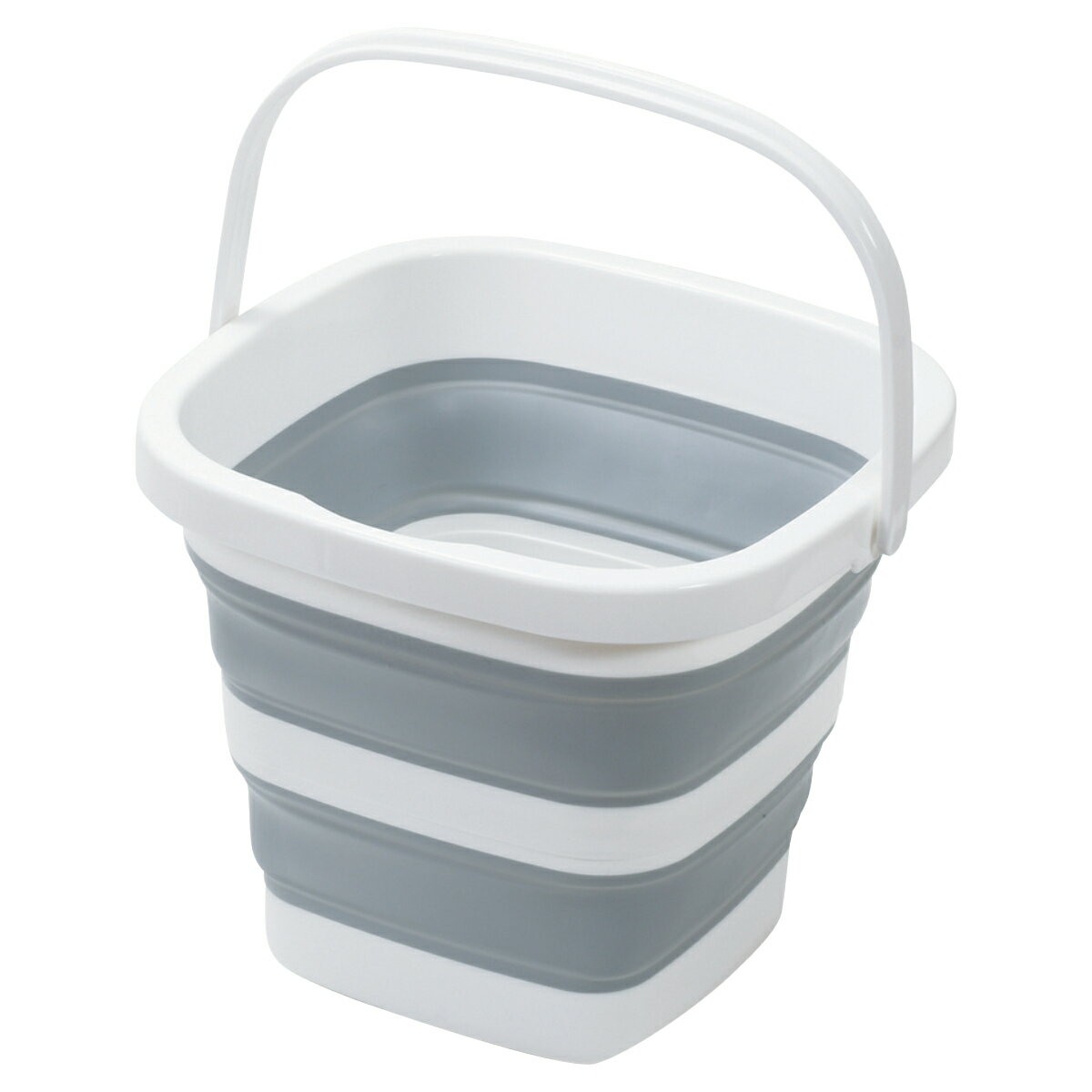 洗い桶 キッチンメイト 折りたたみできるマルチバスケット 正方形 ( シンク上 水切り 水切りかご 水切りカゴ かご バスケット バケツ 折りたたみ シリコン ...