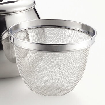やかん 煮出し オルティ ステンレス 広口ケットル 3L 茶こしアミ付 IH対応 ( ケトル ヤカン 18-8ステンレス製 ステンレス製 3リットル ガス火対応 薬缶 茶漉し 茶こし網 広口 )