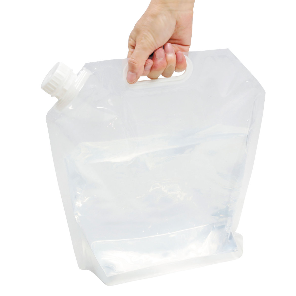 ウォータータンク 5L 非常用 給水袋 コンパクト 防災 （ 水 タンク 5リットル 給水タンク ウォーターバッグ ポータブル livingut-10214326 リビングート 楽天市場店 サンプル画像2
