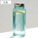 冷水筒 ピッチャー 1.2L ガラス調 プラスチック ( 麦茶ポット 水差し 冷水ポット 日本製 プラスチック製 麦茶 水 お茶 取っ手なし 軽い 割れにくい ...