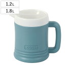 ピッチャー 1.2L 1.8L クーム 結露しにくいウォーターピッチャー ( 保冷 二重構造 冷水筒 冷水ポット 保冷ポット 軽量 軽い 断熱性 ハンドル付き 広口 スポーツ 部活 アウトドア )