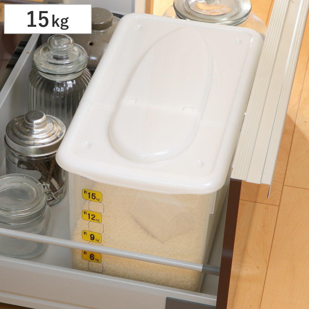 楽天市場】米びつ 15kg（米びつ｜保存容器・調味料入れ）：キッチン
