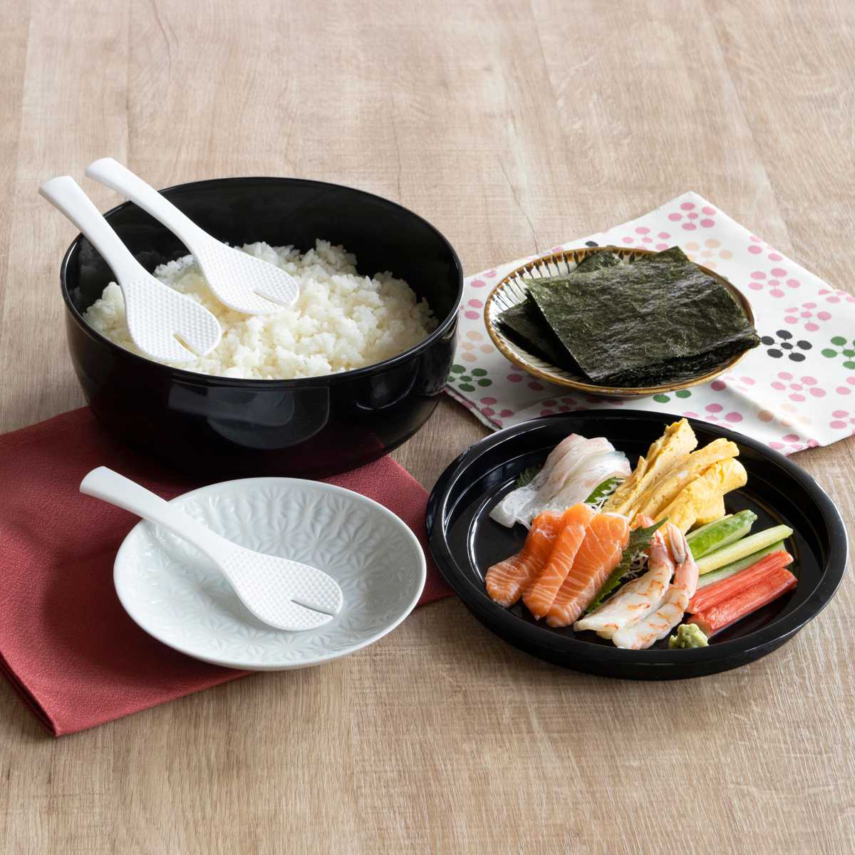 寿司桶 すしパーティー プラスチック 手巻き寿...の紹介画像3