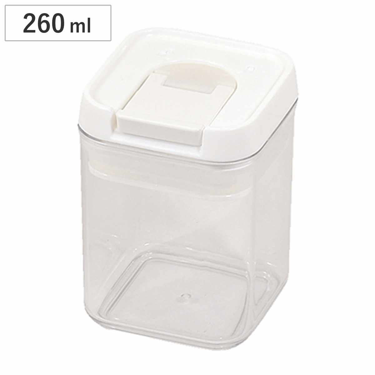 保存容器 260ml 分解して洗える レバーコンテナ （ キッチン収納 フードコンテナ 調味料入れ  ...