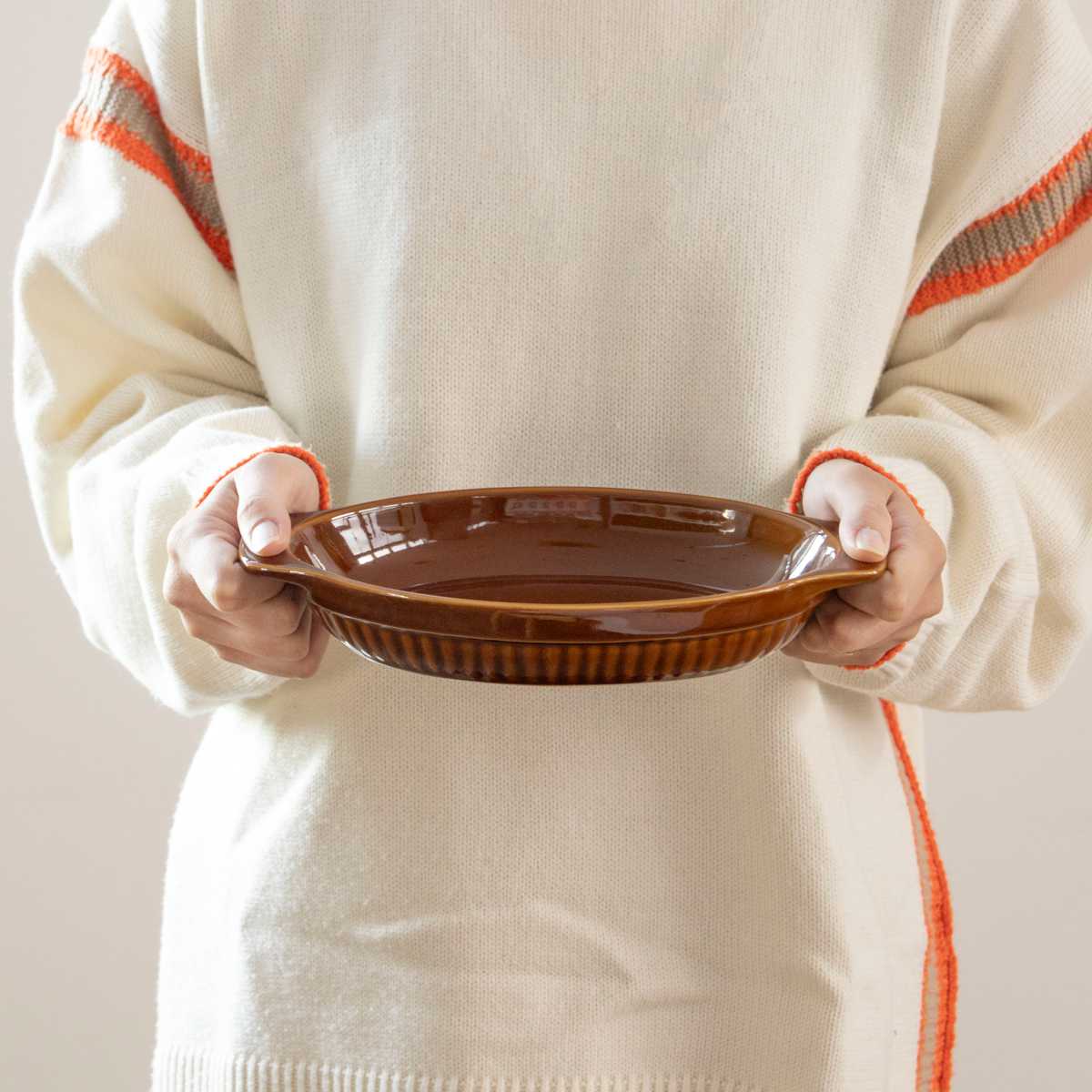 グラタン皿 一人用 ファントゥクックシリーズ 26cm 陶器 食器 5個セット （ オーブン 耐熱皿 皿 グラタン 器 1人 洋食器 電子レンジ スタッキング 積み重ね レンジ 対応 耐熱 おしゃれ ） 3