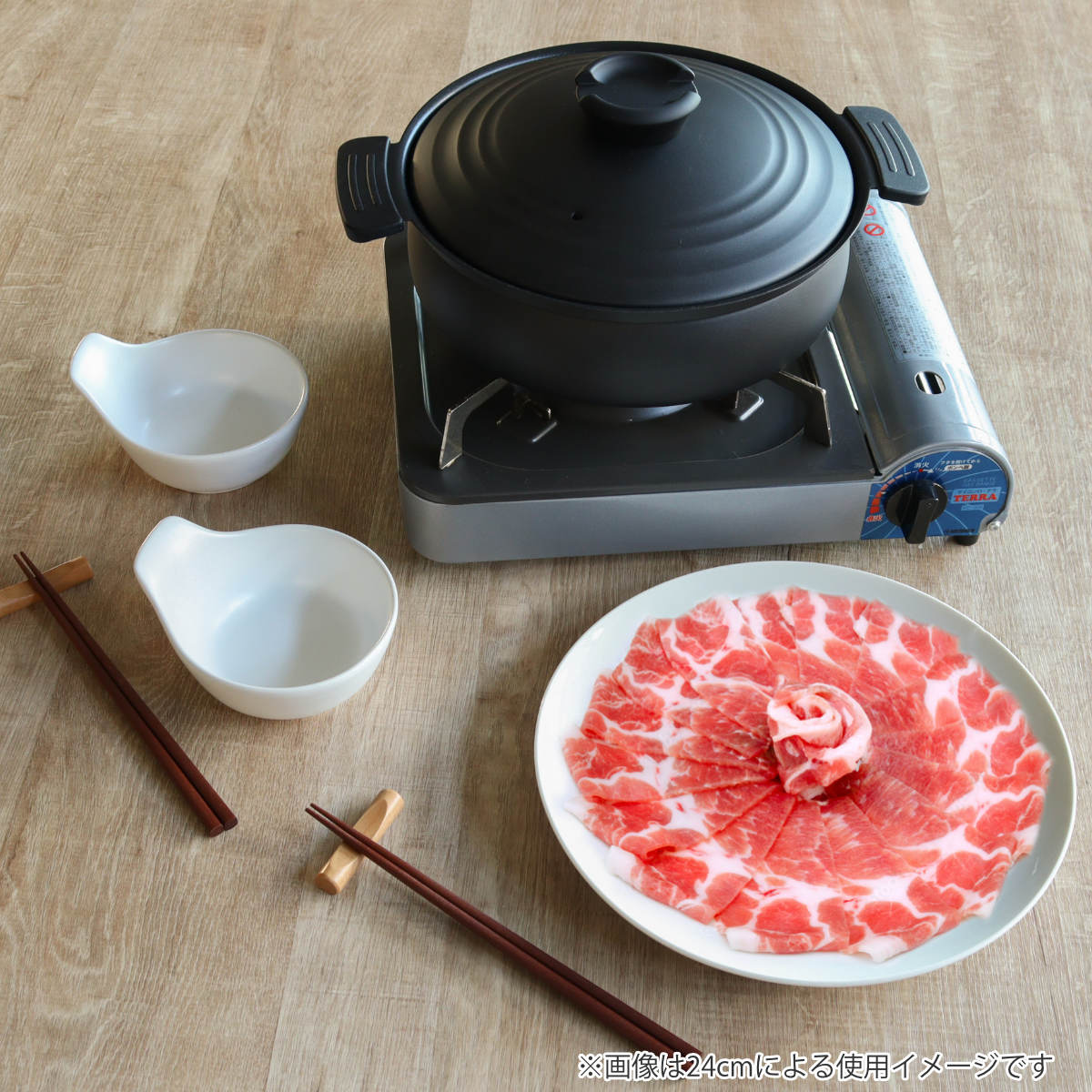 卓上鍋 20cm IH対応 軽量 フッ素樹脂加...の紹介画像2
