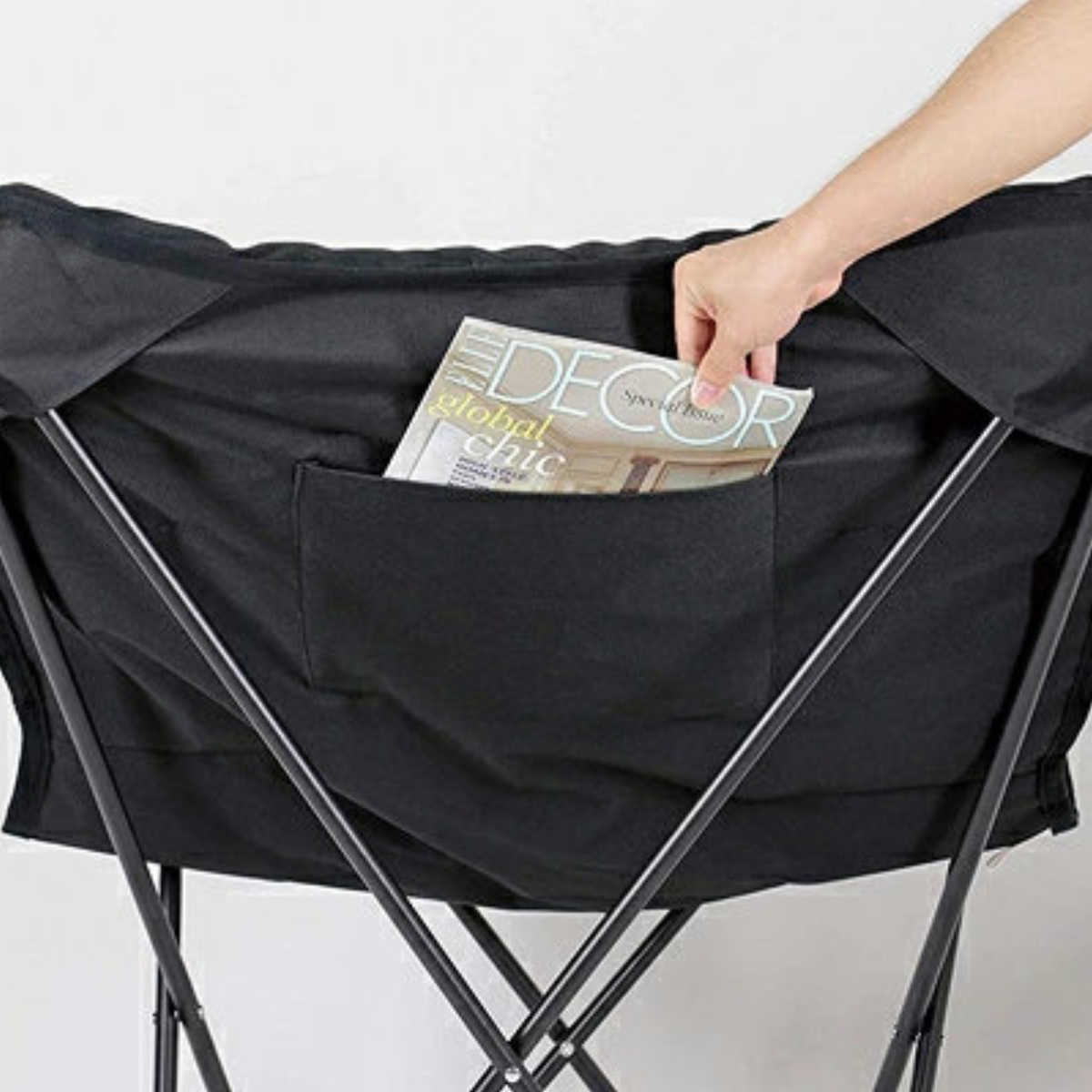 アウトドア クッション 本体生地 交換 リラックスクッションチェア専用 UC-1693用 キャプテンスタッグ CAPTAIN STAG （ アウトドアチェア 椅子 チェア パーツ アウトドア用品 道具 背面ポケット付き CAPTAINSTAG ） livingut-10124660 リビングート 楽天市場店 サンプル画像3