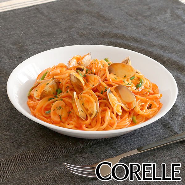 プレート 22cm コレール CORELLE 白 食器 皿 ウインターフロスト （ 食洗機対応 ホワイト 電子レンジ対応 お皿 オーブン対応 白い 白い皿 平皿 パスタ皿 中皿 大皿 丸皿 盛り皿 丸型 洋食器 ）