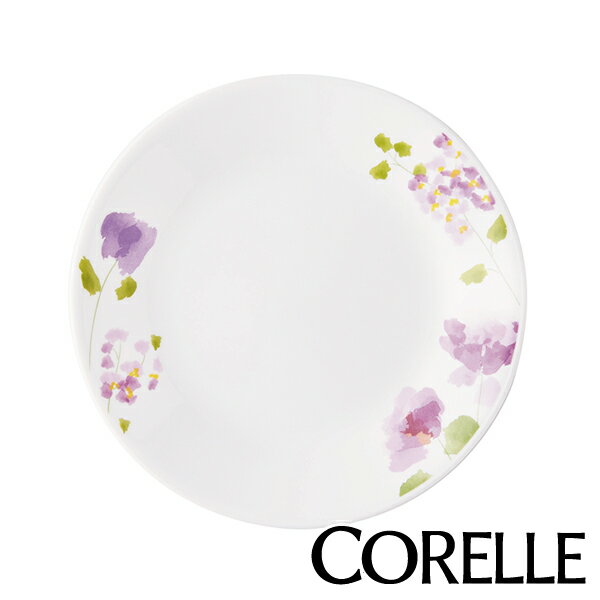 プレート 17cm コレール CORELLE 皿 食器 バイオレットミスト （ お皿 白 食洗機対応 電子レンジ対応 中皿 取り皿 オーブン対応 耐熱 白い食器 平皿 丸皿 ケーキ皿 取皿 花柄 紫 洋食器 ）