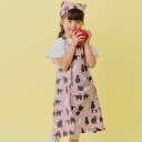 エプロン オレオ2 キッズエプロン 3点セット ( 子供用エプロン バンダナ 巾着 綿100% キッズ 子供 子ども ポケット付き 三角巾 100〜130cm対...
