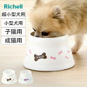 フードボウル こぼれにくい 脚付ドッグディッシュ 犬 猫 ( リッチェル ペットボウル 脚付き 高さがある 超小型犬 子猫 餌皿 エサ皿 食べやすい 成猫 ペット用食器 えさ入れ 犬用 猫用 滑り止め付き ペット用品 )