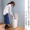 ゴミ箱 パッキン付き 21L 防臭 スリム （ ごみ箱 21リットル 臭わない プッシュ ふた付き パッキン おむつ 介護用 縦型 省スペース プラスチック製 分別 無地 生ゴミ 入れ 日本製 約 幅 20cm ） 2