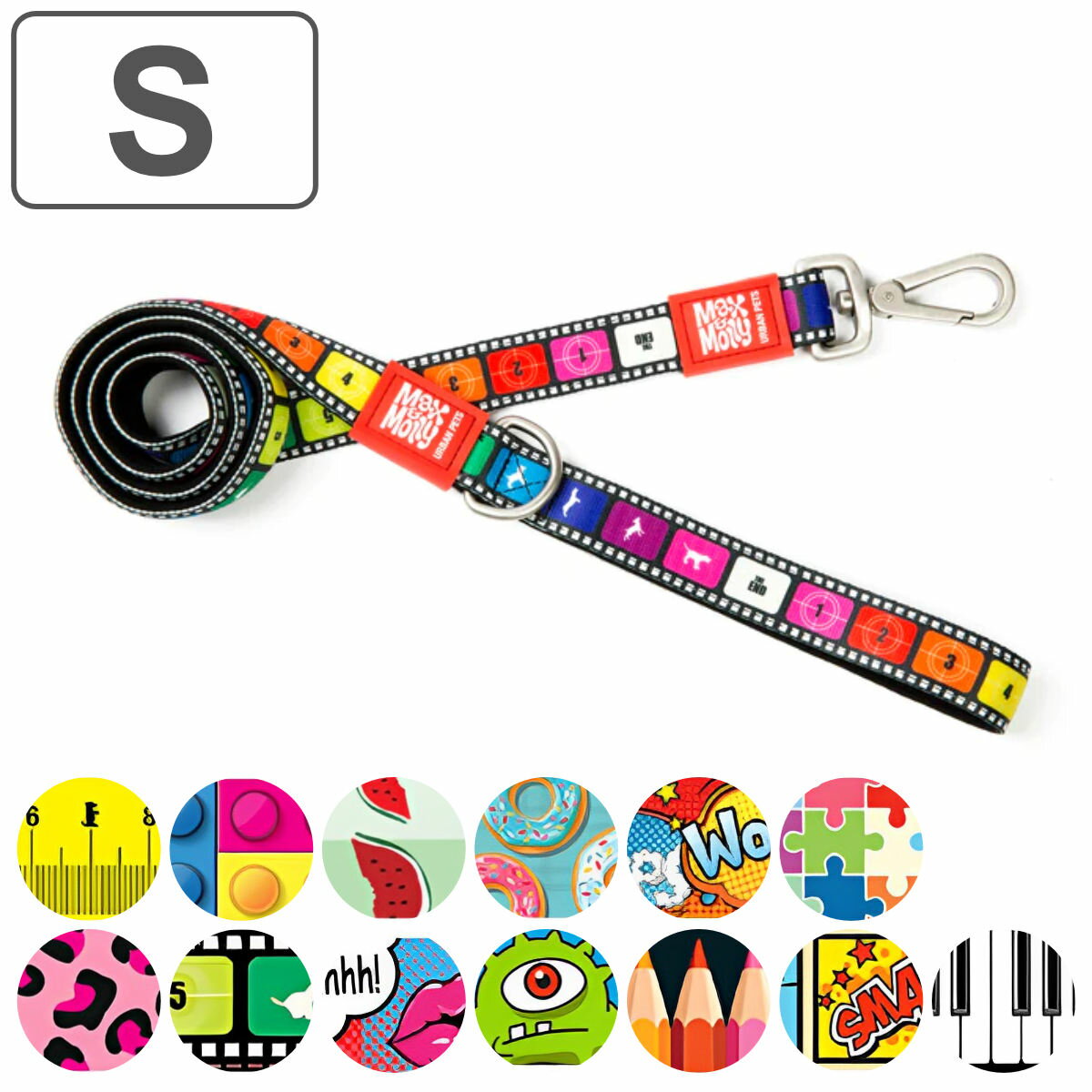 リード 犬 S マックス＆モーリー 小型犬 1.2m （ 犬用 犬用リード 散歩 ペット用 いぬ ドッグ 軽量 おしゃれ かわいい 簡単装着 柔らかい 負担軽減 快適 高機能 ペット ペット用品 ）