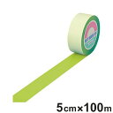 ガードテープ 若草 50mm幅 100m GT−501YG テープ 日本製 ( フロアテープ 屋内 安全 区域 標示 粘着テープ 区画整理 線引き ライン引き ...