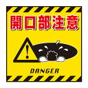 標識 吊り下げ標識用表示シート 「開口部注意」 TS-6 43cm角 ( 吊り下げ標識 吊り下げ つりさげ 表示シート 表示 表示プレート )