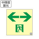 非常口 誘導標識 非常口マーク 両矢印 避難口標識 ステッカー 中輝度 TSN963 ( 非常口ステッカー 蓄光タイプ 蓄光 標識 非常口標識 防災グッズ 防災...