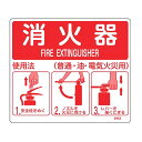 消火器使用法 標識パネル 壁面取付け 21.5×25cm ( 厚さ1ミリ 看板 安全標識 防災用品 消火器 使用法 標識板 表示プレート 標示プレート 標示パネ...