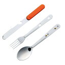 アウトドアカトラリー 3pcs 全3種 ( ナイフ フォーク スプーン 栓抜き カトラリー セット ステンレス 小型 ミニ 食洗機対応 オープナー ステンレス製...