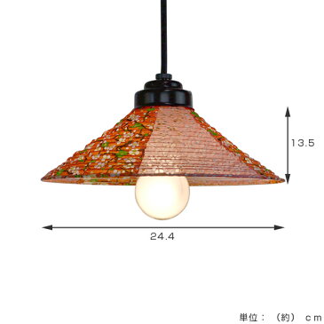 ペンダントライト　和紙　ペンダントランプ　プラムRDX小梅赤　1灯 （ 送料無料 照明 天井 和風照明 和室 和モダン 照明器具 1灯ペンダント LED 電気 ペンダント照明 インテリア シーリングライト 1灯式 トイレ照明 ）