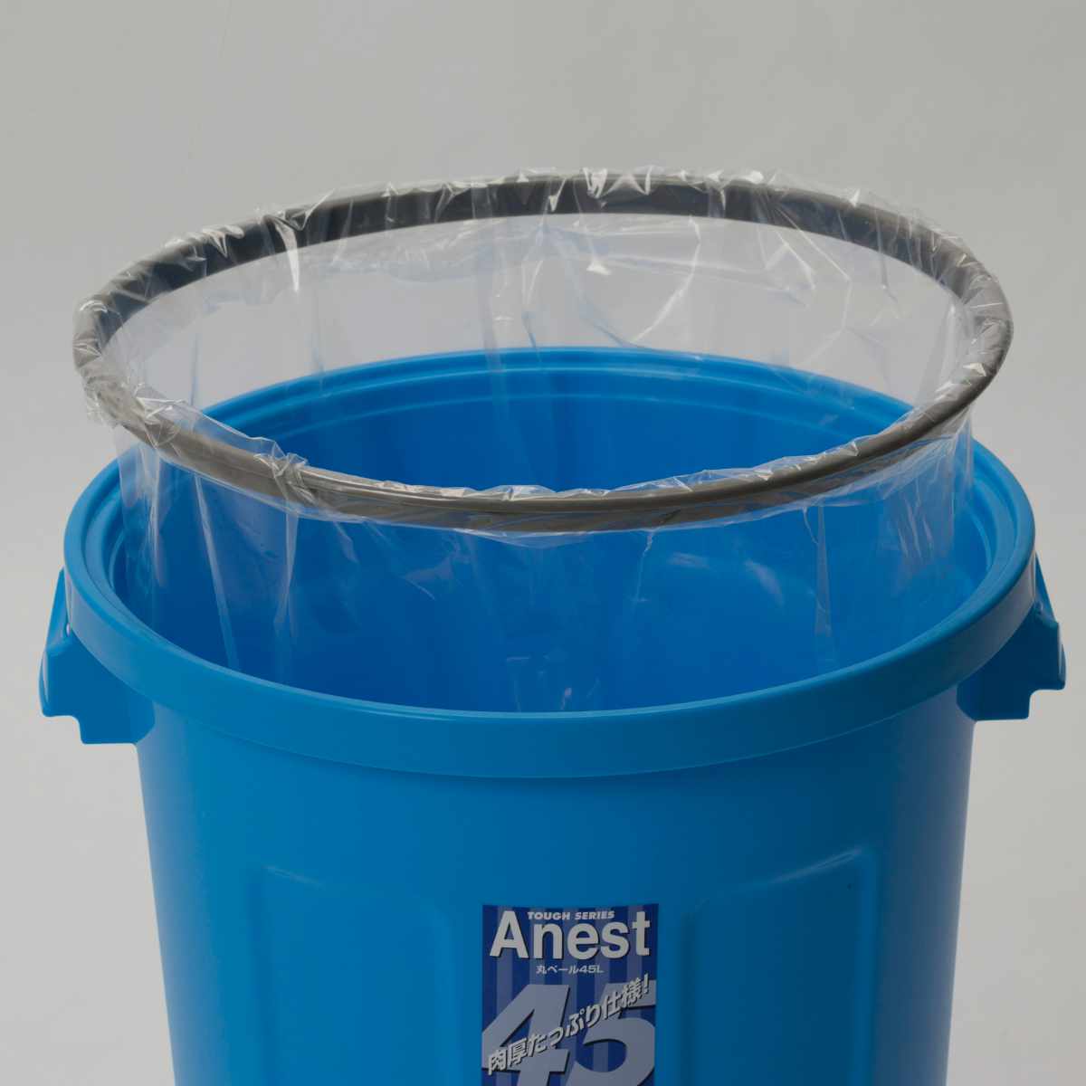 ゴミ箱 本体 45L アネスト 丸型ペール ( ごみ箱 45リットル 本体のみ 丸型 ポリプロピレン 外用 丈夫 業務用 飲食店 屋外用 大容量 ) [3]