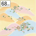 風呂敷 正絹さざ波ちりめん友仙ふろしき 二巾 約68cm幅 遠山に花 ( 送料無料 ふろしき 風呂敷き 中判風呂敷 正絹 絹 シルク ちりめん 高級感 婚礼 お...