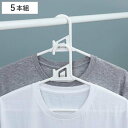 洗濯ハンガー クイックハンガー 5本組 アライール Arairu ( DIRECT ダイレクト ハンガー 5本セット 襟ぐり 伸びない 連結フック付き 日本製 ...