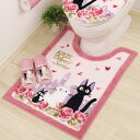 トイレマット 80×60cm 魔女の宅急便ジジとデート 魔女の宅急便 トイレ マット かわいい ( 送料無料 トイレ用マット ロング 足元マット 抗菌 防臭 単...