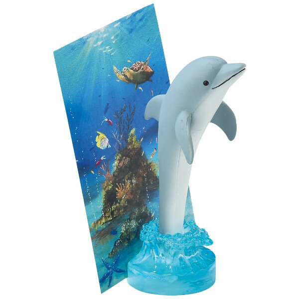 ペン&メモスタンド イルカ ペン メモスタンド 水族館 ( ペンスタンド ペン立て メモホルダー 文房具 雑貨 ステーショナリー ミニ 生き物 ドルフィン かわ...
