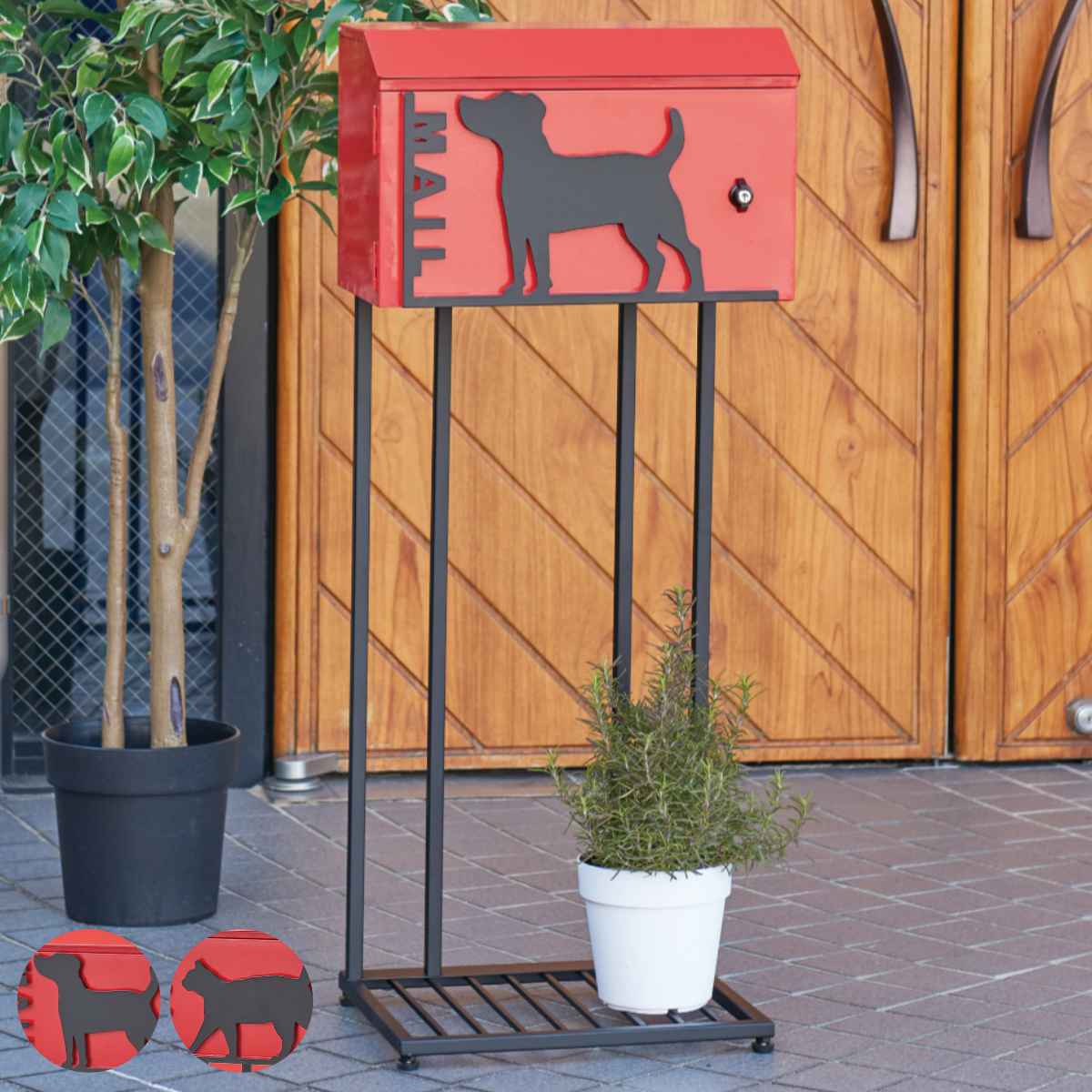 楽天市場】郵便ポスト 郵便受け 猫（ポスト｜玄関・門用エクステリア