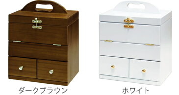 コスメボックス 幅24cm 三面鏡 ドレッサー メイク コスメ 収納 メイクボックス ( 送料無料 コスメ収納 鏡 メイク収納 卓上 ワゴン 木製 化粧品収納 ジュエリー コンパクト )
