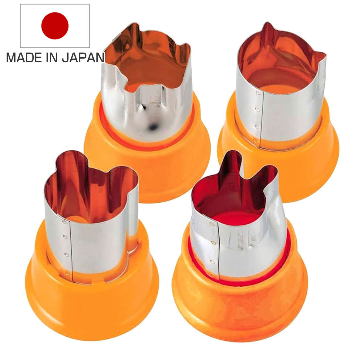 Animals - クッキー型 LUNCH TIME アニマル抜き型 日本製 （ 簡単キャラ弁 お弁当グッズ 子供 抜き型 抜型 野菜抜き型 キャップ付き 弁当 ランチグッズ 子供デコ弁 キャラ弁 クッキー抜き型 キッズ 子ども 動物 可愛い ）