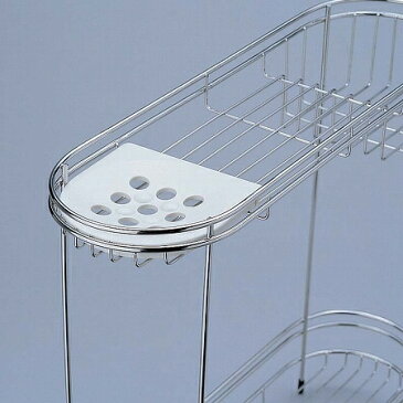 バスカウンター 石けん皿付き( バス用品 収納 シャンプーラック シャンプーボトル ステンレス )
