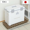 すのこ ジョイントパレット 30×30cm 6枚入り ( スノコ プラスチック 連結 押し入れ クローゼット 日本製 耐荷重300kg パレット 湿気 カビ 対...