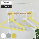 ハンガー スリム SLICEハンガー 3本組 ( 衣類ハンガー マグネット内蔵 同色3本セット スリムハンガー 日本製 洋服ハンガー 3本 厚さ3mm 磁石 衣...