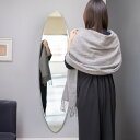 ミラー 壁掛け ウォールミラー 40×145cm オーバル ( 鏡 おしゃれ 壁掛け鏡 シンプル 洗面台 インテリア 飛散防止 玄関 リビング かがみ 北欧 ドレッサー メイク鏡 壁掛けミラー 賃貸 トイレ 洗面鏡 壁面ミラー 吊り下げ )
