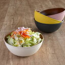 サラダボウル 19.5cm 木目調 isso ecco ( 食洗機対応 電子レンジ対応 ボウル 中鉢 日本製 クリーンコート加工 防汚性 撥水性 軽い 割れにく...