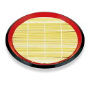 そば皿 うどん皿 竹ス付き 雅丸 ( ざるそば皿 天ぷら皿 寿司皿 和食器 ざるそば ざるうどん 麺皿 天ぷら すのこ付き 丸型 軽い 丈夫 和風 おしゃれ )