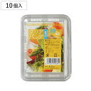使い捨て容器 クリアパック ミニ 10個入 フードパック ( プラスチック容器 パック 容器 使い捨て 弁当箱 角型 日本製 使い捨てパック プラ容器 クリア ...