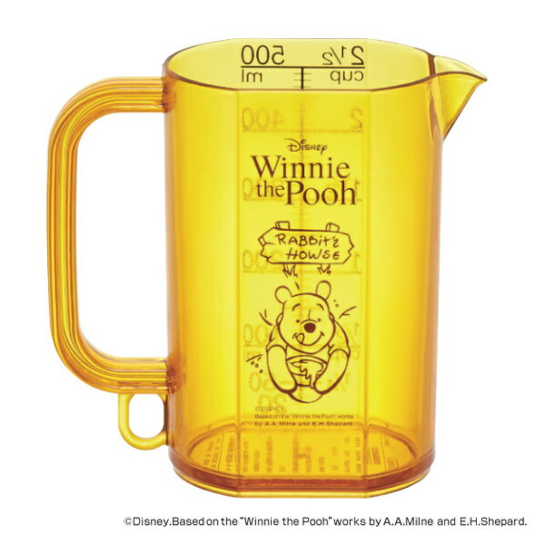 計量カップ 500ml くまのプーさん POOH honey メジャーカップ （ 計量コップ メジャーコップ 計量器 下ごしらえ キッチンツール 目盛付き プラスチック キャラクター ）